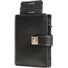 Lavalen Portafoglio Uomo Slim Pelle PopUp - Porta Carte di Credito Uomo Elegante - Portamonete Piccolo - Portacarte Ragazzo - Porta Tessere Tascabile - Mini Wallet - Idee Regalo Papá.