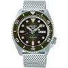 Seiko 5 Sports Orologio Analogico Automatico Uomo con Cinturino in Acciaio SRPD75K1, Verde, 5K1
