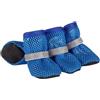 Generic Scarpe per cani in rete traspirante, stivali estivi traspiranti per cani, suola antiscivolo, protezione per cani di taglia piccola e media, Rkz443 (blu, 14 x 13 x 1 cm)