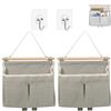 Noaxylic 2 Pezzi Sacchetto Portaoggetti da Appendere, Portaoggetti da Parete Adesivi, Borsa Sospesa, Organizzatore da Appendere Borse Porta, Organizer da Sospensione, per Casa, Bagno, Camper