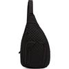 Vera Bradley Zaino da donna in cotone, Nero - Cotone Riciclato, Taglia unica