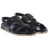 Baldinini Sandal Calfskin Black, Balletto Piatto Donna, Nero, 39 EU