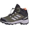 adidas Terrex Mid Gore-Tex Hiking Shoes, Scarpe da Trekking Unisex-Adulto, Olive Strata/Silver Dawn/Amber, 32 EU