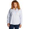 Tommy Hilfiger Women's CRV Stripe Regular Shirt L/S Shirt, Classic Shirting STP/Vessel Blue, 48