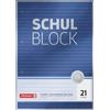 Brunnen Block Premium - Blocco scolastico, formato A4, colore: Blu