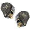 Fanmusic TANGZU WAN ER Cuffie in-ear con driver dinamico da 10 mm con microfono… (nero, con microfono)