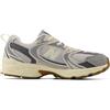 New Balance Scarpa Kids Lifestyle Slate Grey Leather, Taglia 30.5 EU UK - Slate Grey 30.5