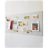 Rokeblau Bacheca decorativa in feltro, 120 x 80 cm, spessa 0,9 cm, pieghevole, con nastro autoadesivo, bacheca per visione, per scuola, casa, cucina, ufficio, pareti, beige
