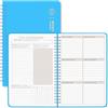 BIROYAL Planner settimanale non datata A5 - weekly planner con lista delle cose da fare, grande campo per appunti - agenda settimanale da 52 fogli - planning settimanale ad anelli con copertina rigida