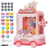 Nukdey Mini Macchina ad Artiglio per Bambini con 10 Bambole e 12 Valuta di Gioco, Macchina Artiglio Arcade con Musica, Grabber Caramelle Machine, Giochi Arcade, Claw Machine, Regalo di Natale e di Compleanno