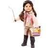 Götz 2459008 Hannah ama cavalcare - Loves Horseback Riding - Bambola grande 50 cm, capelli castani e occhi castani - Set da 17 pezzi