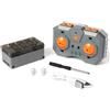 HOTUT 2 Pezzi Power Functions Kit, Set Custodia della Batteria del Motore Ricevitore del Telecomando a Infrarossi Treno Motore a velocità Regolabile