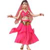 Astage Vestito Elegante Bambina Per Danza Del Ventre Indiana Halloween Carnevale Bambino