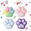 TPVUPC 4 Pezzi Giocattoli da Spremere Zampe di Gatto, Squishy Zampa di Gatto, Taba Squishy con Zampa Gigante, Squishy Divertente Animali Zampa Gatto, Antistress Giocattolo per Bambini e Adulti