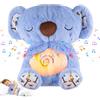 Niaetuto Koala Rilassante,Lontra Che Respira,Peluche Che Respira Con 5 Musica,Suoni,Luci e Movimento Respiratorio,Peluche Koala Calmante per Bambini Compagno Di Sonno,Ideale Regalo Neonato