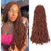 Alaleibaby Extensioni per capelli finte lavorate all'uncinetto da 30,5 cm, morbide, ricci e ondulati, confezione da 6/lotto, pre-montate, extensioni per capelli sintetici in fibra dea