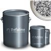 Befaline © BEFA-78 - Set di tappeti in pietra fino a 2,5 mq, 25 kg di ghiaia di marmo Grigio Bardiglio + 1,5 kg di rivestimento per pavimenti in resina epossidica per pietra naturale, cemento, ecc.