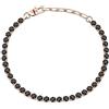 Sector No Limits TENNIS Bracciale Uomo in Acciaio, Cristalli, Smalto IP Oro Rosa SANN43 22 cm, Acciaio Inox, 22 cm, Acciaio inossidabile