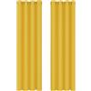 Deconovo Tende Oscuranti per Interni 2 Pezzi 229 CM Altezza, Termiche Isolanti, Anti-Rumore, con Anelli, Ideali per Camera da Letto e Soggiorno, 168x229 CM, Giallo
