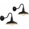 WYQSX 2 Pezzi Lampada Da Esterno Industriale Vintage Applique E27 Lampada Esterno Parete Impermeabile Materiale metallico Lampada Da Parete Per Casa Porta Di Casa Scale（Non include la lampadina）