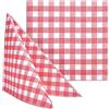 CRIMEN ITALY Tovagliolo TNT monouso 40x40 in tessuto non tessuto ROSSO quadretti | 50 pezzi | tovaglioli, resistenti | assorbente | simile al tessuto | ideale per ristorazione | HoReCa | Biodegradabile