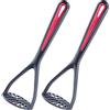 Westmark 2x Spatola Schiacciapatate, Lunghezza 27.5 cm, Gallant, Nero, Rosso, 296322E3