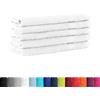 BaSaTex Set di 5 asciugamani in spugna per ospiti, 30 x 50 cm, in 100% cotone, realizzati in verde, colore: bianco