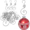 QinyOulhause 200 Pezzi Ganci a S per Albero di Natale – 100 Oro & 100 Argento 40x20mm Ganci in Metallo Riutilizzabili per Palline Natalizie e