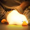 Smiling Shark Carino Lampada Notturne, Oca Ricaricabile LED Notturna Silicone Luce Sensore Tattile 3 Luminosità & RGB Cute Night Light Timer 15 Minuti Luci Notturne per Bambini Decorazione Regali