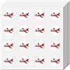 CREATCABIN 128 pz Adesivi Pianificatore di Aerei Piccoli Adesivi Viaggio 0.98 Viaggi Aereo Rotondo Punto Cerchio Immagine Adesivo Decorativo Etichetta Scrapbooking Bottiglia d'Acqua 2.5x2.5cm