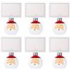 Cosy & Trendy Cosy Home - Set di 6 portacarte in vetro di Babbo Natale, rosso/bianco, 4 x 4 x 4 cm di altezza