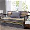 Chezmoi Collection Avery Color - Set copripiumino in cotone, multicolore, colore: verde