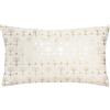 ATMOSPHERA CREATEUR D'INTERIEUR - Cuscino in velluto bianco avorio tropique 30x50cm