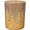 Cosy & Trendy Cosy Home - Set di 6 candelieri in vetro dorato con albero di cracke, 10 x 10 x 12,5 cm