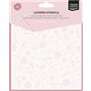 Vaessen Creative Layering Fiori & Stelle da 15 x 15 cm-3 pz Stencil Riutilizzabile per Fai da Te, DIY, Scrapbooking, Biglietti, Bullet Journal e Progetti Creativi