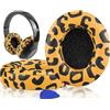 SoloWIT® Cuscinetti Auricolari Ricambio per Beats Studio 2 e Studio 3 Wired/Wireless Cuffia con morbida pelle proteina/memory foam/nastro adesivo forte - Strisce Tigrate