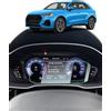 BIXUAN 10.25 pollici MMI Navigation Pellicola Protettiva Compatibile con Audi Q3 F3 Virtual Cockpit 2019 2020-2024 Pellicola Protettiva Trasparente 9H Vetro Temperato Antigraffio GPS Navi Pellicola