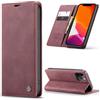 Phernykas Custodia Portafoglio Libro RFID Magnetica per iPhone 12/12 Pro | Flip Book Cover in pelle PU, Porta Carte, Protezione astuccio, Telefono Libretto Case per iPhone 12 Pro, Vion-rosso