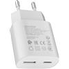 Samneer 25W USB tipo C Caricabatterie veloce 15W USB tipo A Adattatore Per:Samsung Galaxy S25 S24 S23 S22 S21 S20 A56 A55 A54 Veloce Telefono cellulareSpina di ricarica USB C Rapido Alimentator Lightning