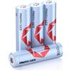 PHOTOOLEX 1.5V Batterie ricaricabili AA (pacco da 4), Pile Rechargeable aa litio da 3000 mWh ad alta capacità, oltre 1600 cicli, batteria doppia A ricaricabile a lunga durata per Blink Xbox