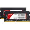 JAZER RAM DDR4 32GB (2x16GB) 3200MHz SODIMM CL22, Kit di Memoria per PC Laptop/Notebook, Mini PC, Memoria ad Alte Prestazioni