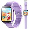 PTHTECHUS Smartwatch Educativo per Bambini 3-12 Anni - Orologio Intelligente con Fotocamera, Lettore MP3, 20+ Giochi Didattici, Tracciamento Abitudini - Cadeau Sicuro (pu)