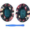 MMOBIEL Cuscinetti Auricolari di Ricambio per Bose QuietComfort 35 (QC35) / Bose Quiet Comfort 35 II (QC35 II) Cuffie Over-ear di MMOBIEL - Memory Foam e Protein PU Cuscinetti Cuffie - Stampa Floreale