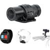 VSYSTO Telecamera da casco per bicicletta, moto, telecomando, WiFi, HD, 1080p, portatile, impermeabile, con sensore G, registrazione in loop
