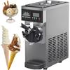 DPQYJPP Gelatiera Professionale Soft Serve,Macchina Gelato Duro Commerciale,Gelato Soft 4-5 Kg/Ora,Pannello Lcd, Pulizia Automatica Preraffreddamento,Per Yogurt Caffè Snack Bar Ristorante,gray