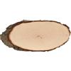Bütic GmbH Bütic - Disco di legno di frassino ovale B-Ware - Disco di corteccia per albero rettificato, dimensioni: circa 55 cm di lunghezza