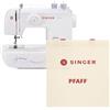 Generico Singer Start 1306 Macchina da Cucire Meccanica | Bundle con Borsa Originale SVP | Macchina da Cucire Singer Economica per Principianti | 6 Punti di Cucitura, Leggera e Compatta