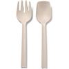 BLIMPLUS Blim Plus - Posate Paestum Insalata Moka Grey - Set 2 Pezzi Polipropilene Leggere Lavabili - Made in Italy