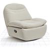 FLEXISPOT Poltrona Relax Reclinabile TV con Tasca Laterale, Poltrona Girevole a 360° con Funzione Reclinabile e Letto, Sedia a Dondolo per Soggiorno con Schienale e Poggiapiedi Regolabili Separatamente (Beige)