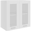 Tidyard Armadio Sospeso con Vetro in Truciolato,Armadietto da Parete per Il Cucina,Mobile Pensile da Bagno,con Ante e 2 Ripiani,40x31x60 cm/60x31x60 cm/80x31x60 cm,Disponibile in Tanti Colori Diversi